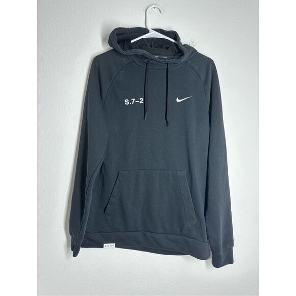 Nike Dri-FIT Studio '72 Men's Pullover Fitness Hoodie Black Green Logo Size S - Picture 1 of 11